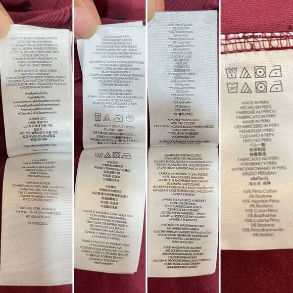 Michael Kors Mens Sweater 2XL Mock Neck Red Half Zip - Picture 8 of 14